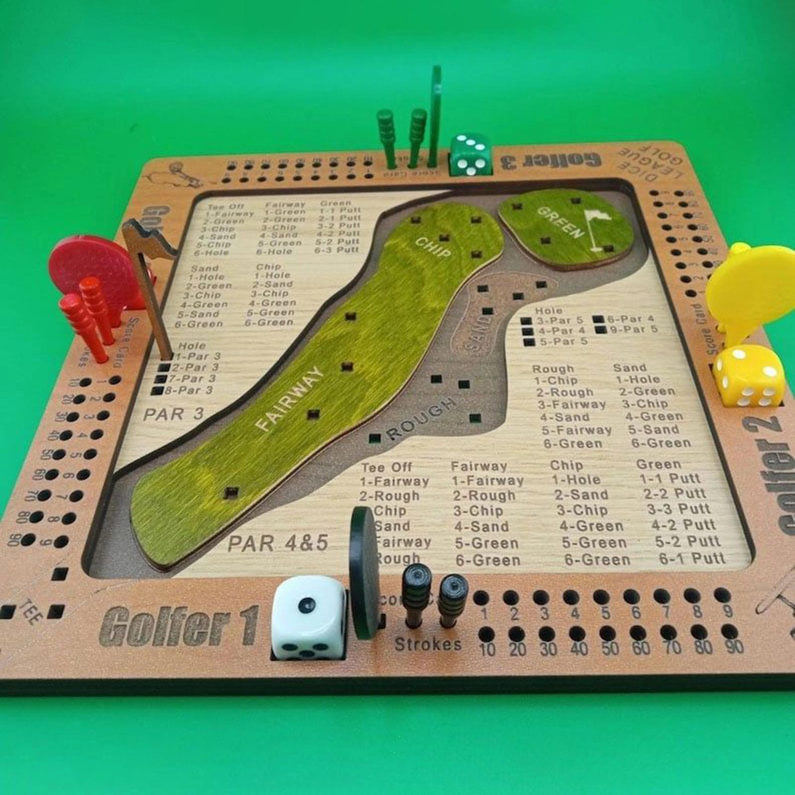 Golf Dice Game Wooden Challeng - Pinball Machine 评论和价格