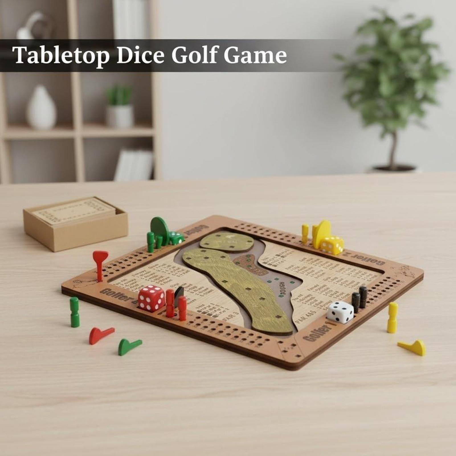 Golf Dice Game Wooden Challeng - Pinball Machine 评论和价格
