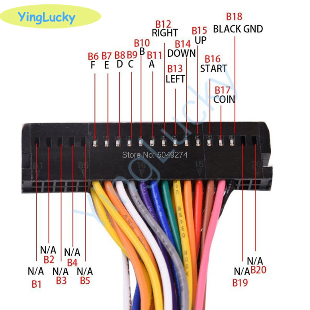 Arcade Cabinet 40-pin Wire Har - Joystick Arcade Parts 评论和价格