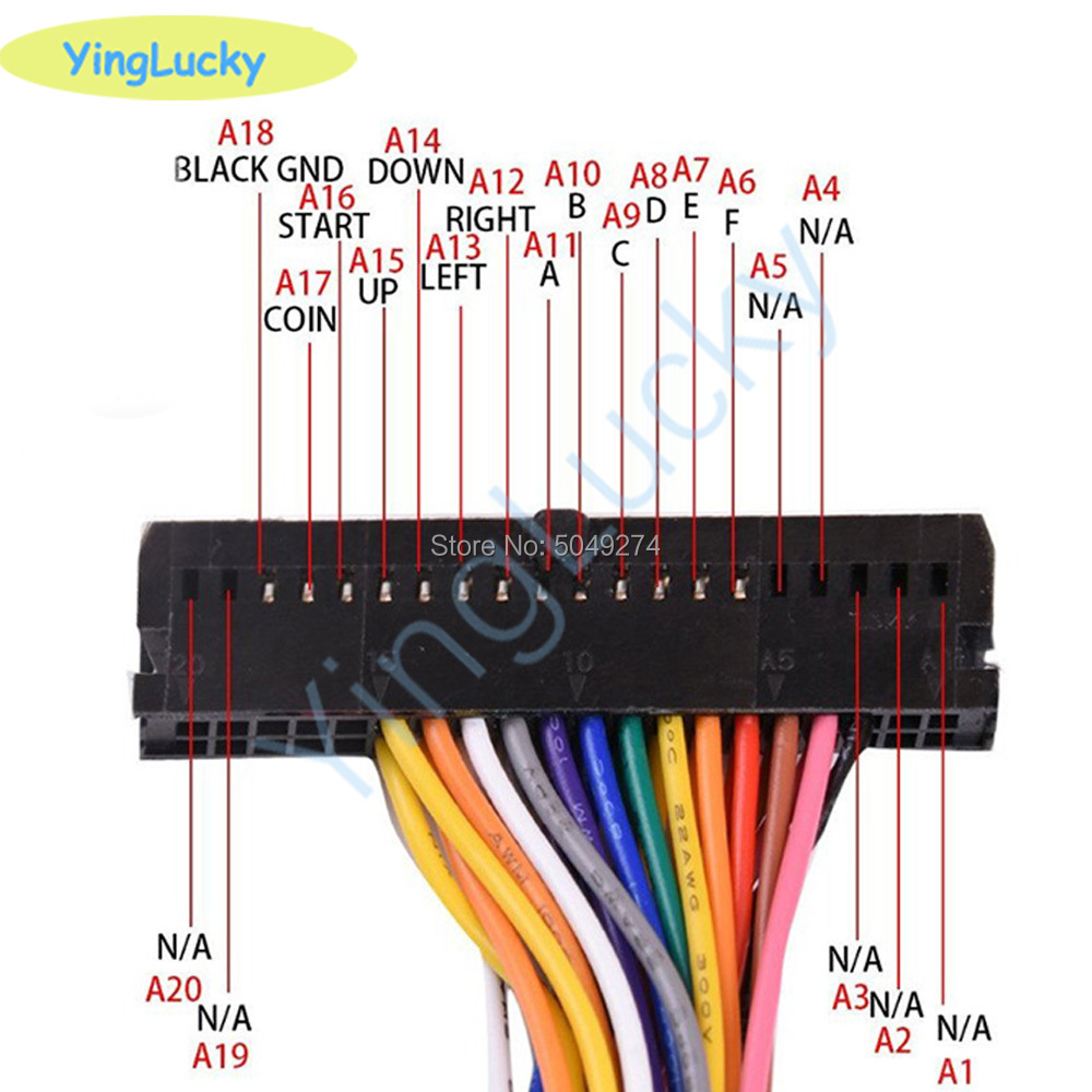 Arcade Cabinet 40-pin Wire Har - Joystick Arcade Parts 评论和价格