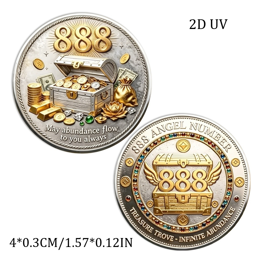2D Gold Silver Plated 888 Ange - Token Coin Mechanism 评论和价格