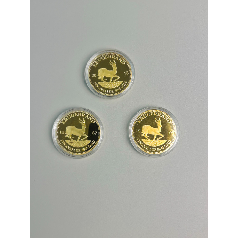 Gold Krugerrand Coin 4cm Wealt - Token Coin Mechanism 评论和价格
