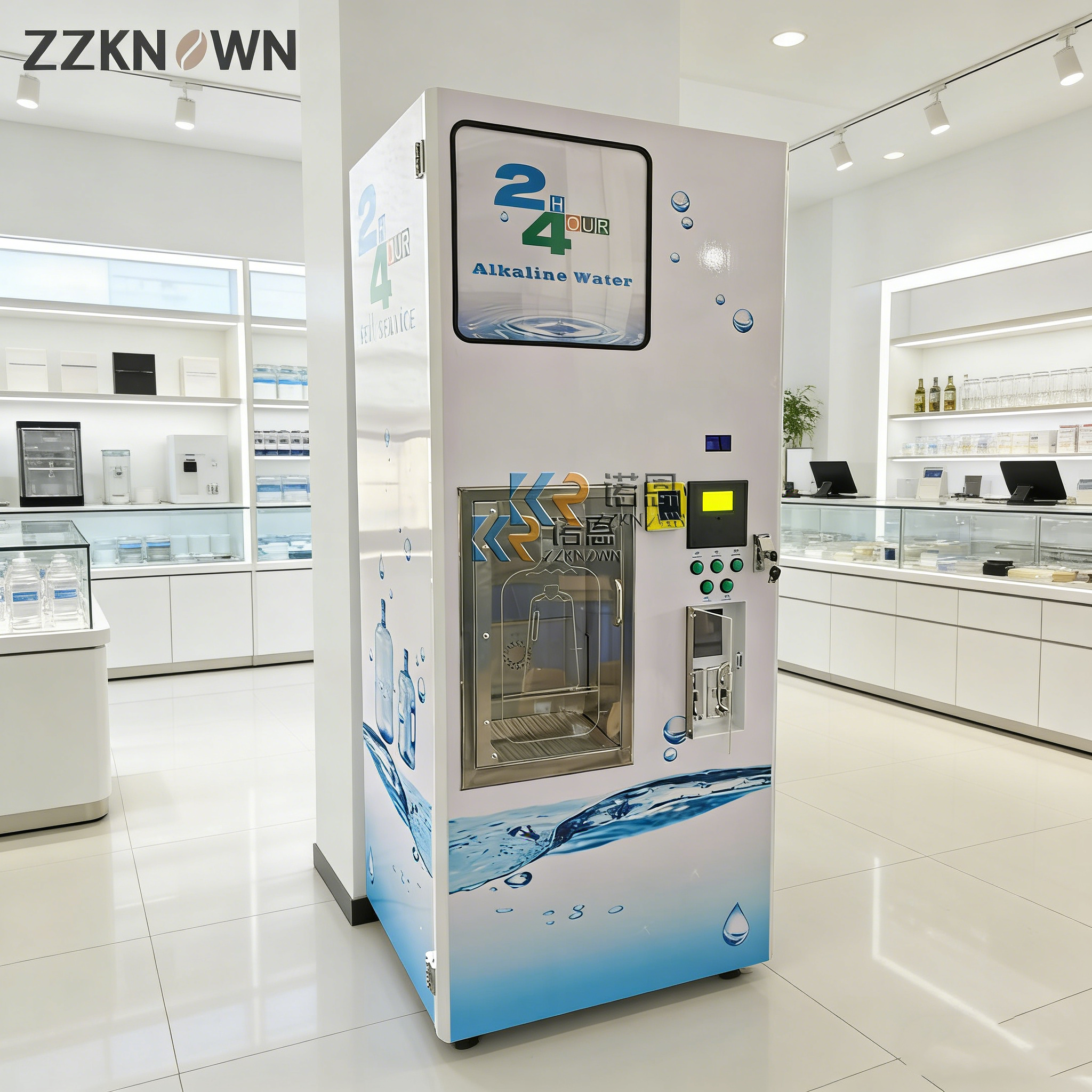 Customizable Ice and Water Ven - Vending Machine Qr Code 评论和价格