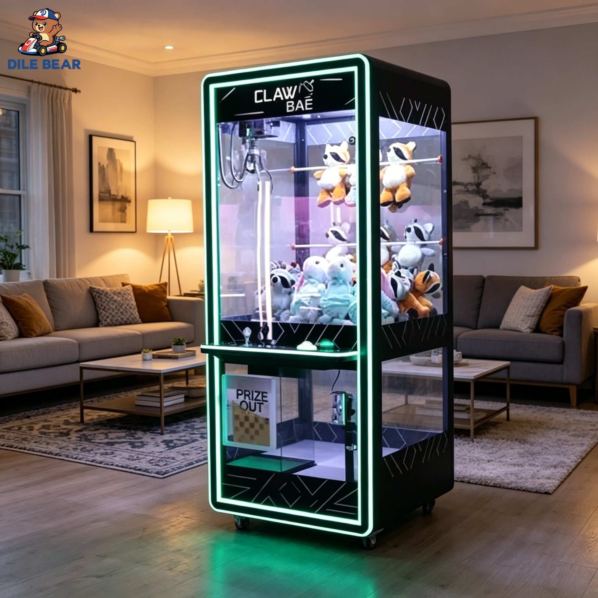 Black Claw Machine Modern Arca - Arcade And Vending 评论和价格