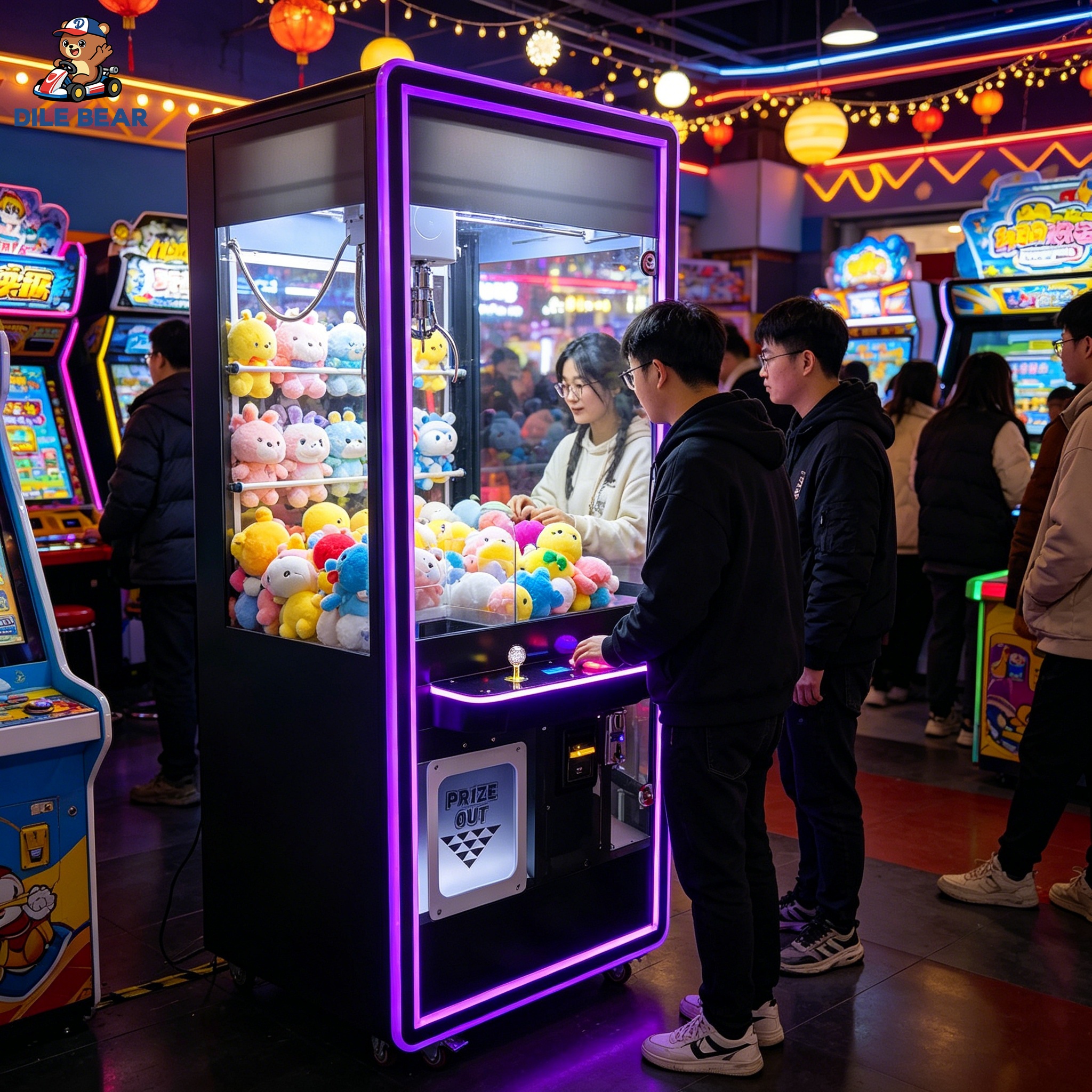Black Claw Machine Modern Arca - Arcade And Vending 评论和价格