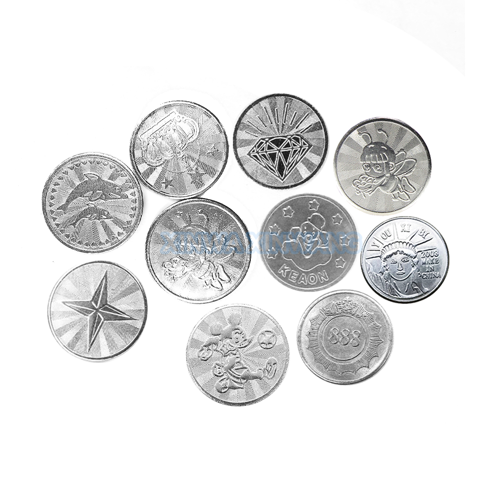 100PCS  Coins Tokens Stainless - Arcade Games Vending 评论和价格
