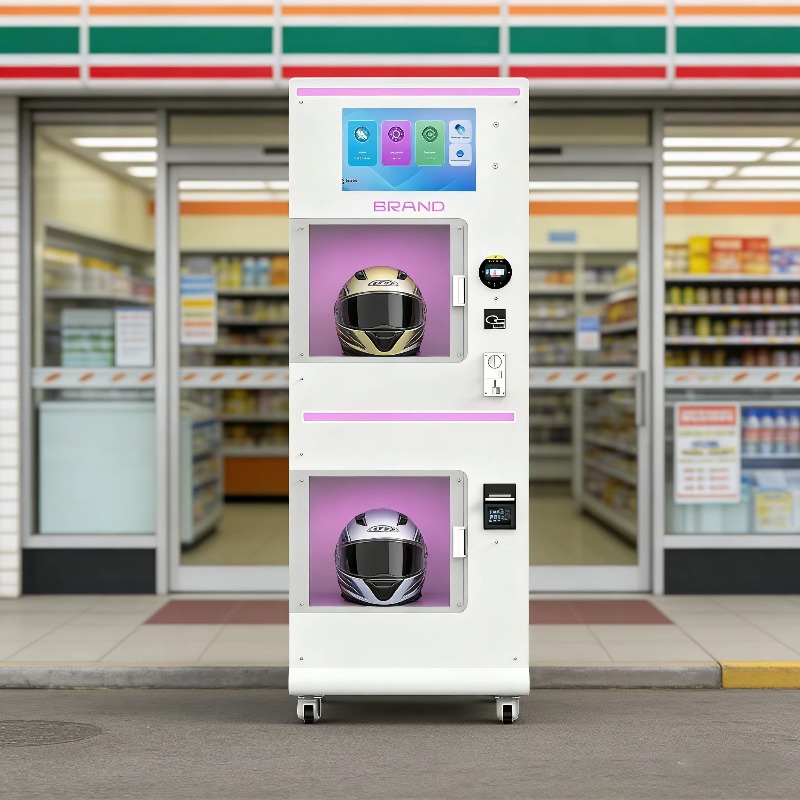 Custom Double Warehouse Helmet - Vending Machine Qr Code 评论和价格