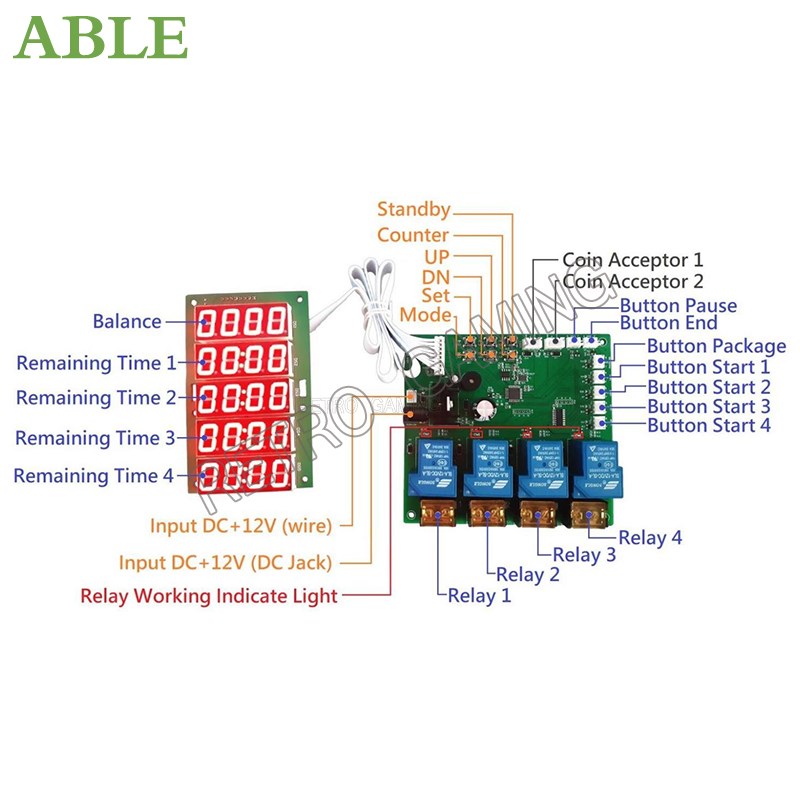 JY-215 Inbuilt Counter 4 Chann - Bill Acceptor Vending 评论和价格